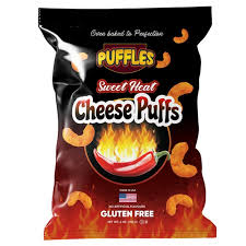 Puffles sweet heat cheese puffs